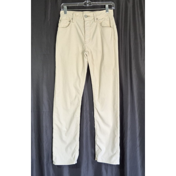 Moussy Vintage SAAB Corduroy Slater Cream Straight Leg Jean Pants 25 - Picture 2 of 8